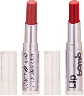 

Color Fever Creamy Matte Limited Offer77160217Peach, Dark Red Lipstick Set(Peach, Dark Red)