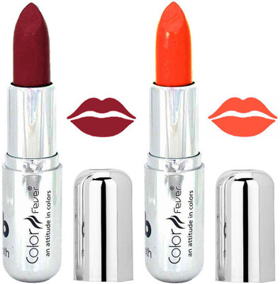 

Color Fever Creamy Matte Maroon Lipstick-24629(Maroon, Orange, 8.4 g)