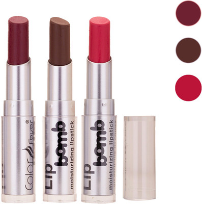 

Color Fever New Delhi Girls Selected Color Lipstick 90(Wine, Brown, Pink, 9.6 g)