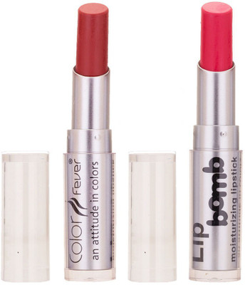 

Color Fever Creamy Matte Limited Offer77160219Peach, Pink Lipstick Set(Peach, Pink, 6.4 g)
