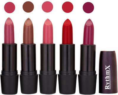 

Rythmx Hi-Defination Matte Lipstick (Pack of 5) 2161(Multicolor,)