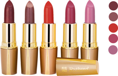 

Rythmx Creamy Matte Lipstick 2207201622 Light Red, Neon Pink, Brown, Light Brown, Pink Lipstick(Brown, Purple, Maroon, Red)