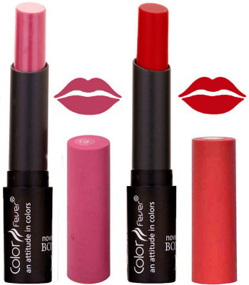 

Color Fever Wine Creamy Matte Offer Lipstick Set-10-18(Wine, Red, 7 g)