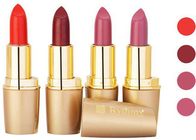 

Rythmx Golden Lipstick Combo 534 535 536 512(Multicolor,, 16 g)