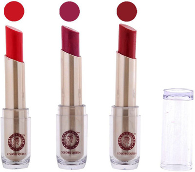 

COLORS QUEEN Glam Lipstick (Purple, Dornish pink, Reddish maroon)(CQ-153, 4 g)