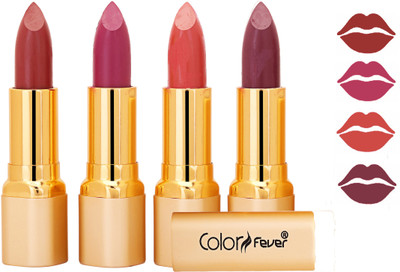 

Color Fever Exclusive Long Lasting Intense Wear Matte Lipstick (Multicolor) 08(Mauve, Plum, Peach, Plum, 16.8 g)