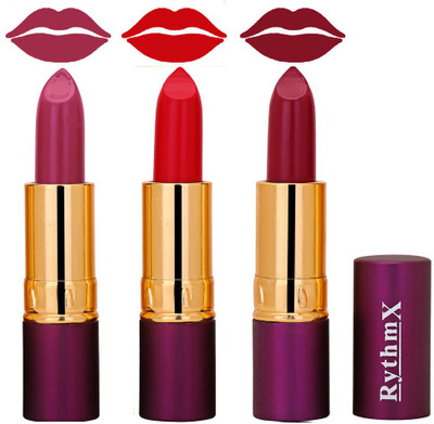 Rythmx Rich creme Lipstick In Purple Mazanta,Red,Deep Pink Shades 561(Red)