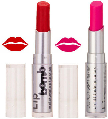 

Color Fever Hot Creamy Matte Girls Lipstick 408(Red, Neon Pink, 6.4 g)