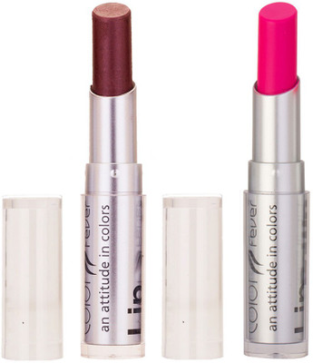 

Color Fever Creamy Matte Limited Offer77160079Brown, Neon Pink Lipstick Set(Brown, Neon Pink, 6.4 g)