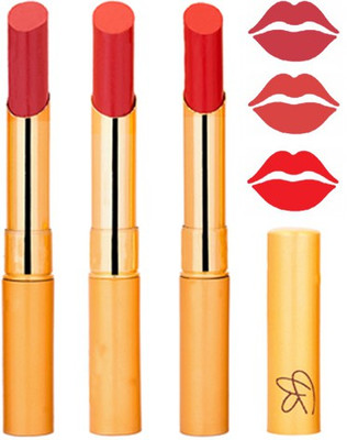 

Rythmx Mauve+Reddish Orange+Hot Red Color Lipstick Combo 314(Multicolor,)