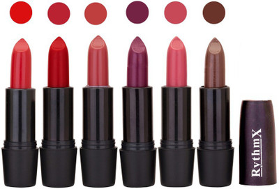 

Rythmx Multi Shade Soft Matte Lipstick (Pack of 6) 970(Shade - 010)