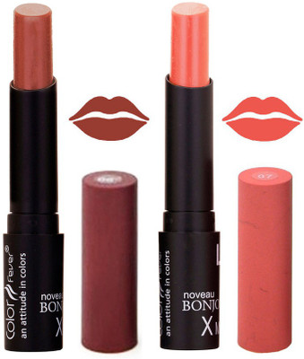 

Color Fever Chocolate Creamy Matte Offer Lipstick Set-06-07(Chocolate, Peach, 7 g)
