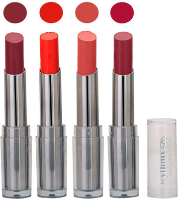

Rythmx Lipstick in Bright Orange and Multi Shade Pack of 4(Multicolor)