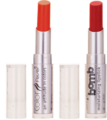 

Color Fever Creamy Matte Limited Offer77160357Orange, Brick Red Lipstick Set(Orange, Brick Red, 6.4 g)