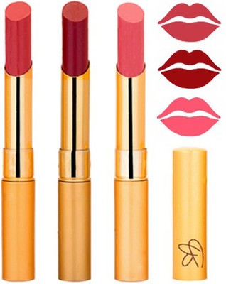 

Rythmx Mauve+Mahroon+Nude Color Lipstick Combo 309(Multicolor,)
