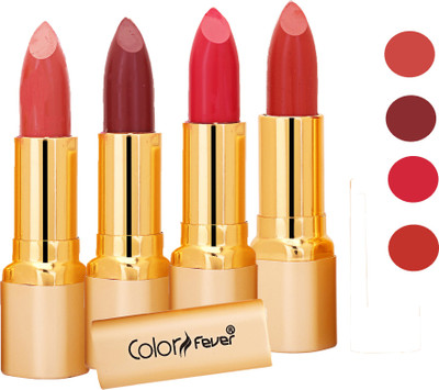 

Color Fever Exclusive Long Lasting Intense Wear Matte Lipstick (Multicolor) 41(Mauve, Plum, Neon, Orange, 16.8 g)