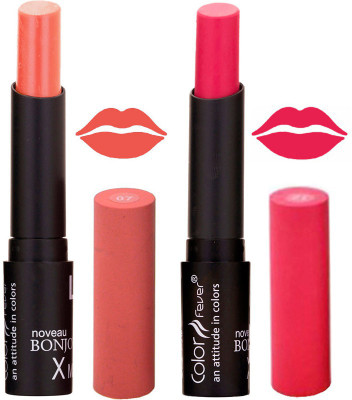 

Color Fever Peach Creamy Matte Lipstick-07-12(Peach, Pink, 7 g)