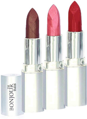 

Bonjour Paris Professional 030 Coffee,Light Pink,Sweet Red Lipstick(Coffee, Light Pink, Sweet Red, 11.4 g)