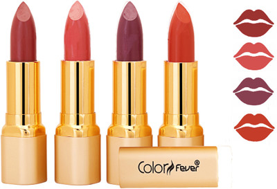 

Color Fever Exclusive Long Lasting Intense Wear Matte Lipstick (Multicolor) 105(Mauve, Peach, Plum, Brick Orange, 16.8 g)