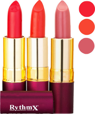 

Rythmx Matte Lipstick Combo 413 433 436(Multicolor,)