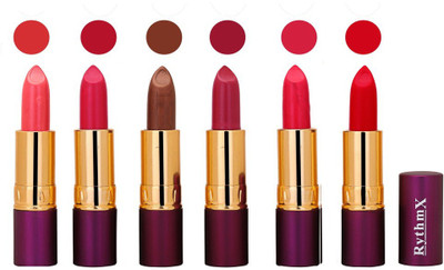 

Rythmx Long Lasting Lipstick(Pink,Royal Pink,Copper Brown,Deep,Pearl,Red ,Pack of 6)(Pink,Royal Pink,Copper Brown,Deep,Pearl,Red)