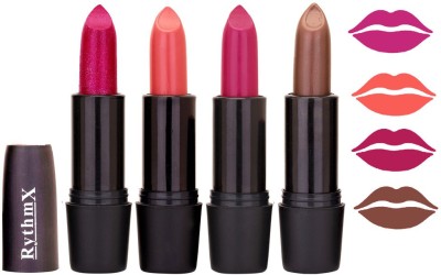 Flipkart - Rythmx Rich Cream Fiesta , pink,purple ,Brown Shades Lipstick(pink,purple ,Brown 15, 16 g)