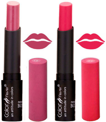 

Color Fever Wine Creamy Matte Offer Lipstick Set-10-12(Wine, Pink, 7 g)