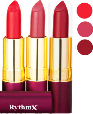 

Rythmx Matte Lipstick Combo 411 413 415(Multicolor)