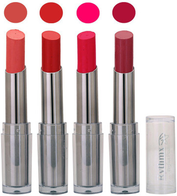 

Rythmx Lipstick in Peach,Deep Red,Mazanta,Plum Pack of 4(Multicolor)