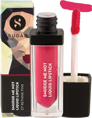 

Sugar SMUDGE ME NOT LIQUID LIPSTICK - 07 Rethink Pink (Fuchsia)(Fuchsia, 4.5 ml)