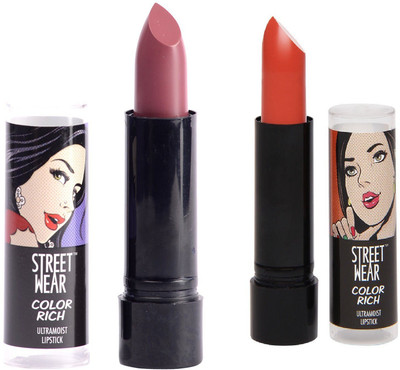 

Street Wear PS Sexy & Pink Pirouette Setof2 Lipstic(Multicolor, 4 g)