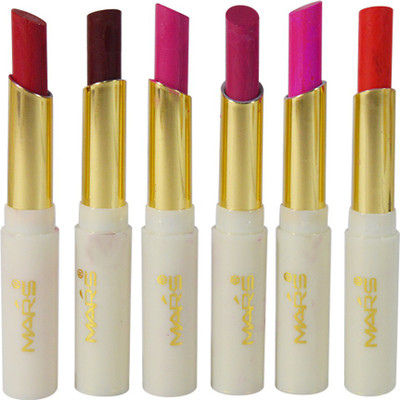 

Mars 6h Continous Moisturzing Playmate Series Sweet Lipstick Pack Of 6(PGGP-C3, 3 g)
