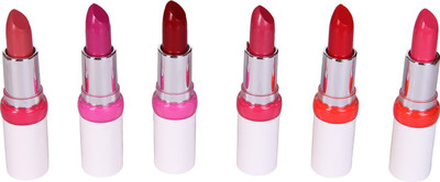

Looks United Baoiishi Pack of 6 Long Lasting Premium Lipsticks(Multi, 3.5 g)