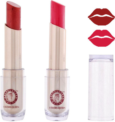 

COLORS QUEEN Glam Lipstick (Brown,Crazy purple)(CQ-107, 4 g)