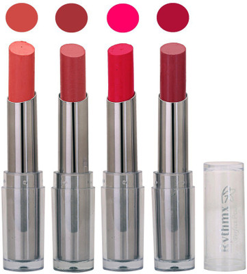

Rythmx Lipstick in Peach,Mavue,Bright Mazanta, Pack of 4(Multicolor)