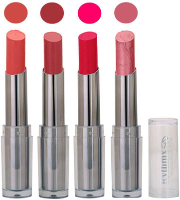 

Rythmx Lipstick in Peach,Mauve,Bright ,Light Pack of 4(Multicolor)