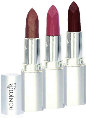 

Bonjour Paris Professional 068 Coffee,Light Pink,Maroon Lipstick(Coffee, Light Pink, Maroon, 11.4 g)