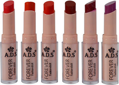 

ADS Cinema Beauty Glossy & Shine Forever Lipstick Pack of 6(GPTGP-A4, 3 g)