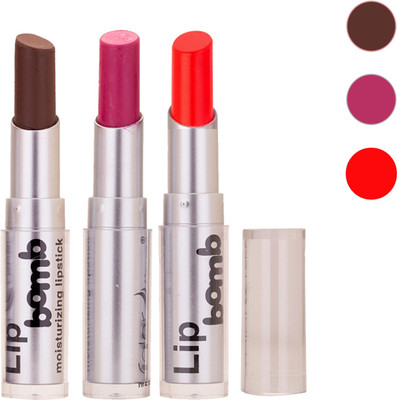 

Color Fever New Delhi Girls Selected Color Lipstick 128(Brown, Purple, Neon Orange, 9.6 g)