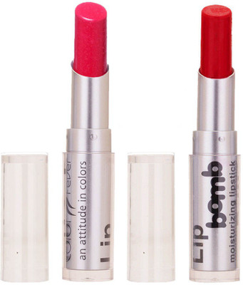 

Color Fever Creamy Matte Limited Offer77160382Pink, Red Lipstick Set(Pink, Red, 6.4 g)