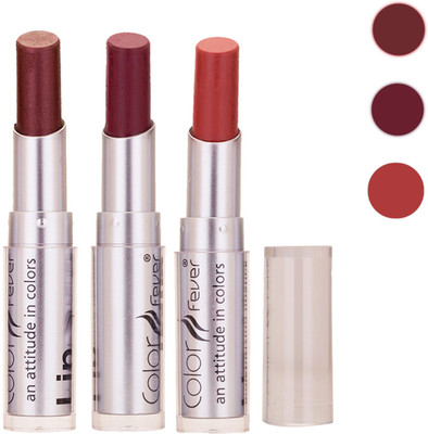 

Color Fever New Delhi Girls Selected Color Lipstick 60(Brown, Wine, Brick, 9.6 g)