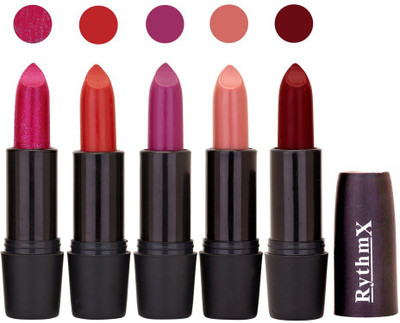 

Rythmx Hi-Defination Matte Lipstick (Pack of 5) 2169(Multicolor,, 20 g)