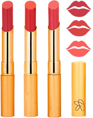 

Rythmx Mauve+Reddish Orange+Peach Color Lipstick Combo 319(Multicolor,)
