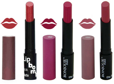 

Bonjour Paris Super Matte Lipstick Combo 104(Multicolor,, 10.5 g)