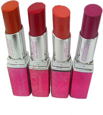 

Cameleon Long Lasting Set of 4 Lipstick(Multicolor, 15 g)