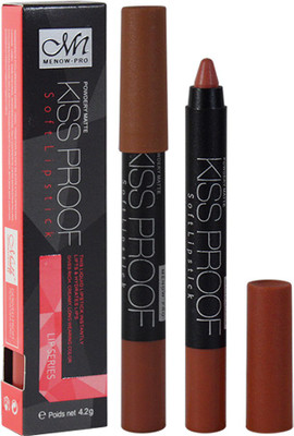 

MN Powdery Matte Kiss proof Soft Matt Light Brown Lipstick Pack of 1(GM, 4 g)