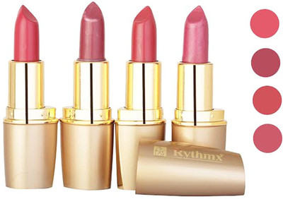 

Rythmx Golden Lipstick Combo 528 530 539 545(Multicolor,, 16 g)