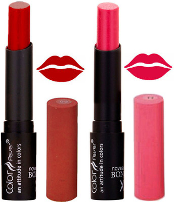 

Color Fever Red Creamy Matte Lipstick-09-11(Red, Pink, 7 g)