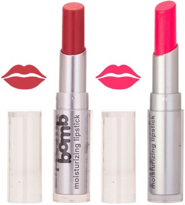 Color Fever Creamy Matte profissional77160352Purple, Neon Pink Lipstick(Neon, Brick Orange, 6.4 g)