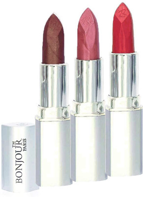 

Bonjour Paris Professional 049 Coffee,Light Pink,Intense Nude Lipstick(Coffee, Light Pink, Intense Nude, 11.4 g)